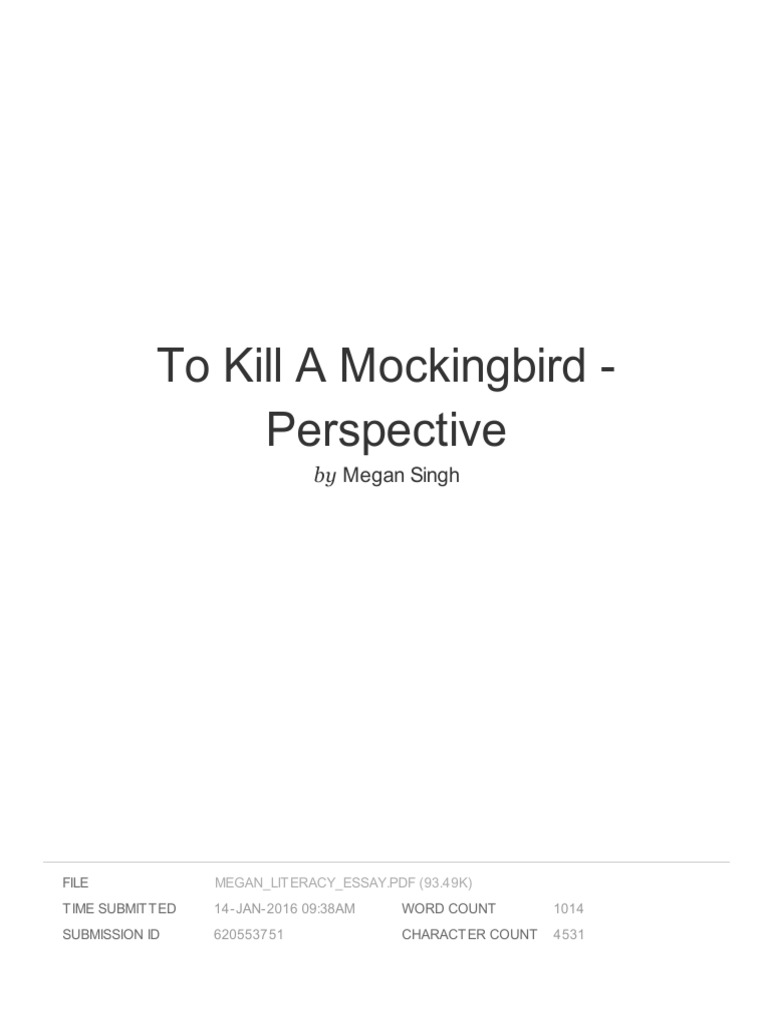 creative titles for to kill a mockingbird essays