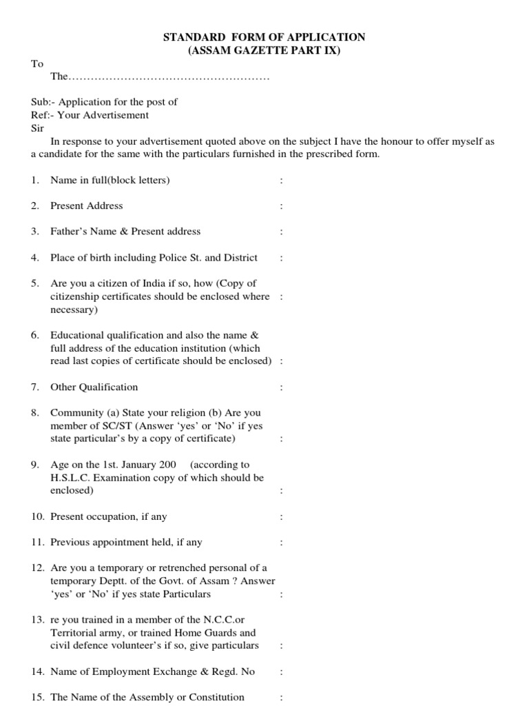 Standard Form | PDF