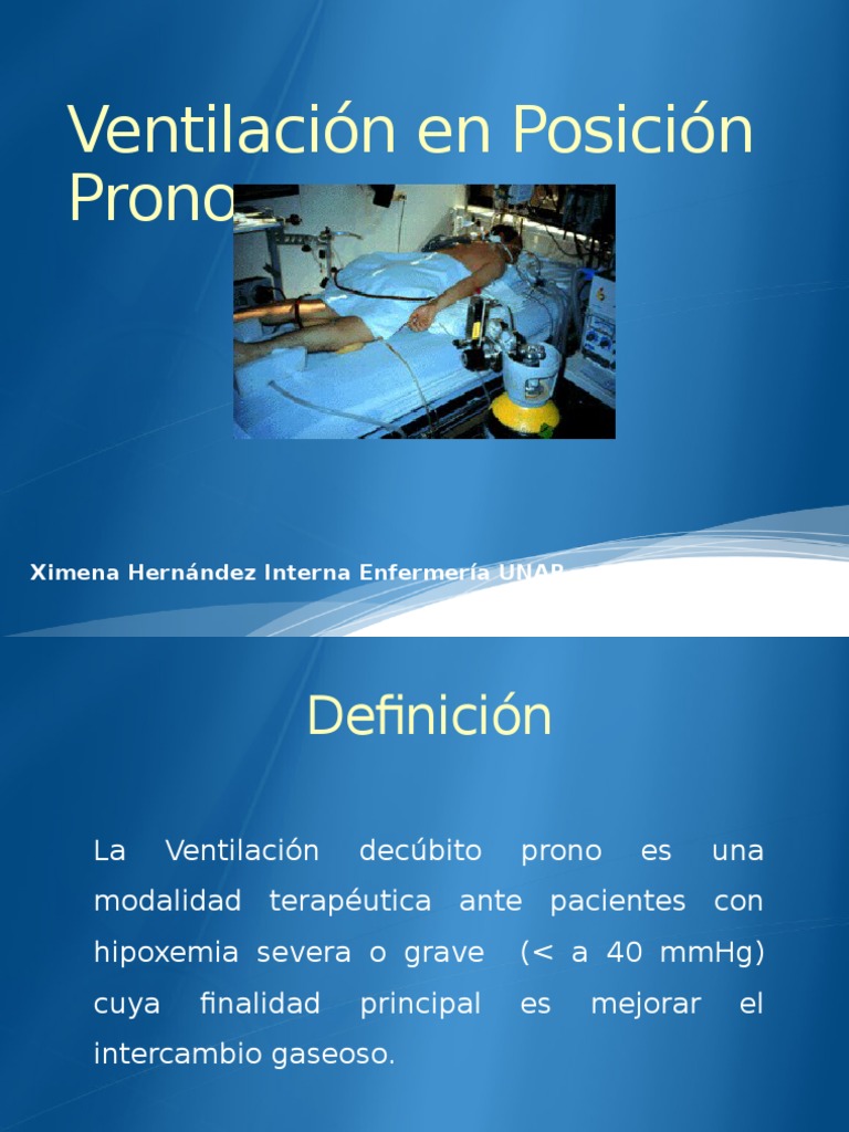 Ventilación en Posición Prono Lung Respiratory System