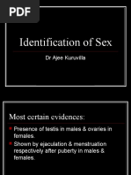 Identification of Sex