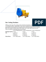 Bar Cutting and Bending Machines for Metal Works