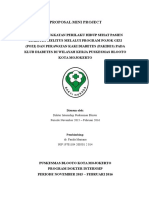 Proposal Mini Project Intenship Upaya Peningkatan Pengetahuan Dan Sikap Hidup Sehat Pasoien Diabetes