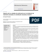 Impacto de Los Cuidados de Enfermería en La Incidencia de Neumonía Asociada A La Ventilación Mecánica Invasiva