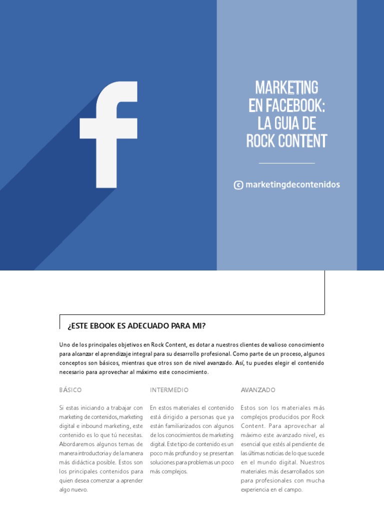 Marketing en Facebook | PDF | Facebook | Servicio de redes sociales