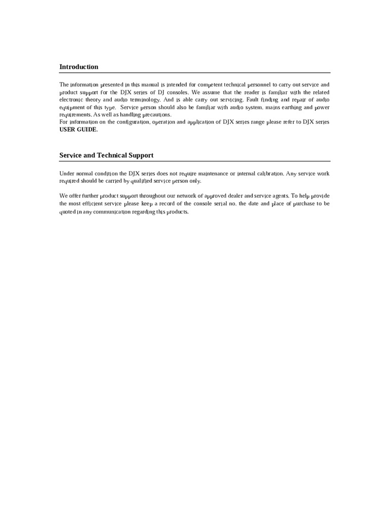 DJ Mixer Service Manual | PDF | Electrical Connector | Microphone