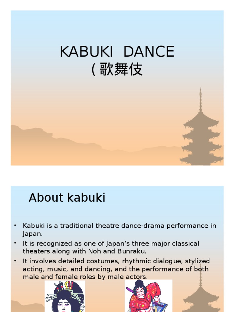 Kabuki Dance: Japan's Classical Theatre | PDF