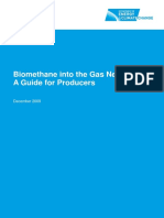 Biomethane Into the Gas Grid a Guide for Producers