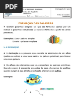 FT Formação Das Palavras 5º Correção