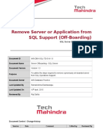 MS SQL - Server Offboarding