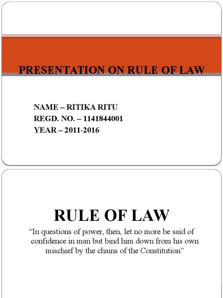 presentation on rule of law