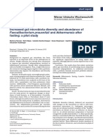 Increased Gut Microbiota Diversity and Abundance of Faecalibacterium Prausnitzii and Akkermansia After Fasting