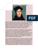 Lutero El Padre de La Reforma y Su Antesemita