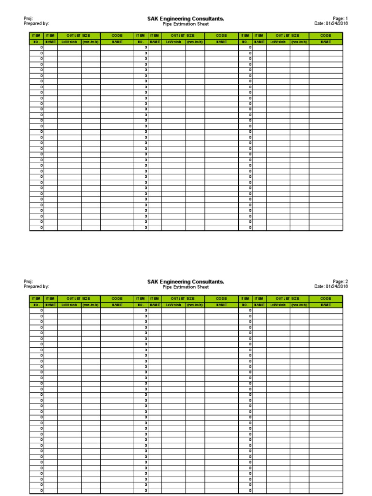 Duct Calculation Original Xls Sheet PDF Duct (Flow) Valve