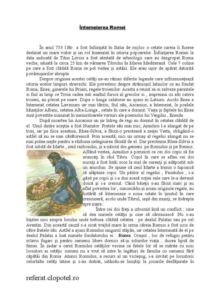 Intemeierea Romei | PDF