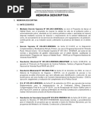 Memoria Descriptiva