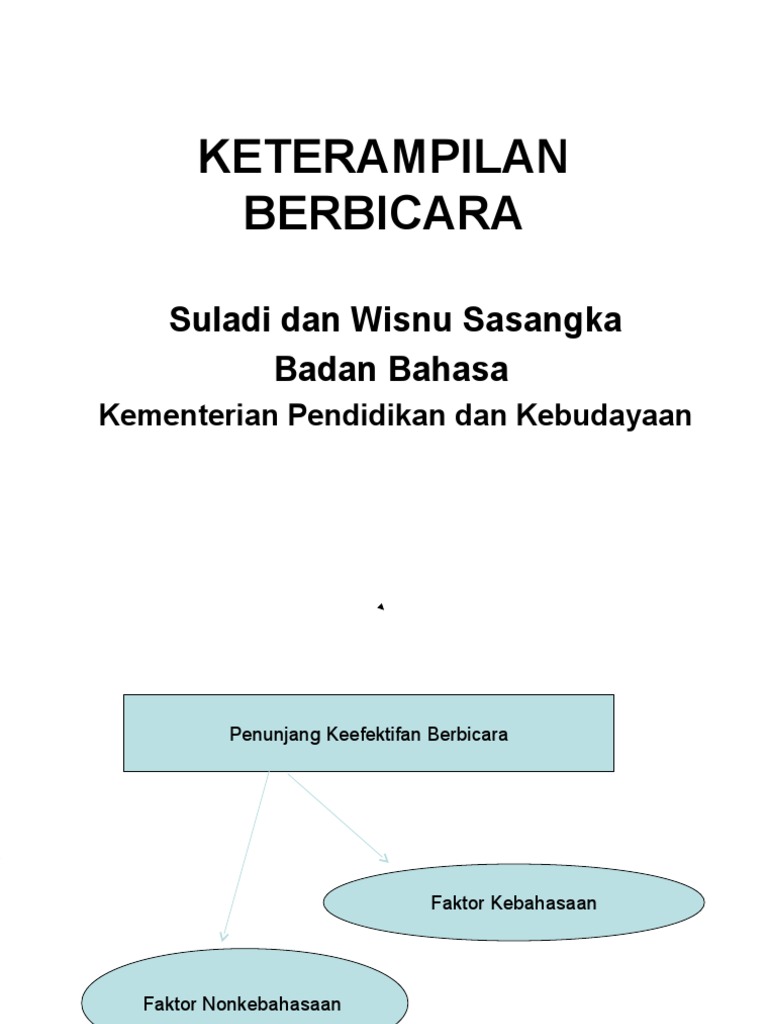 Keterampilan Berbicara Pdf