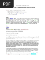 El Concepto de Ahavá