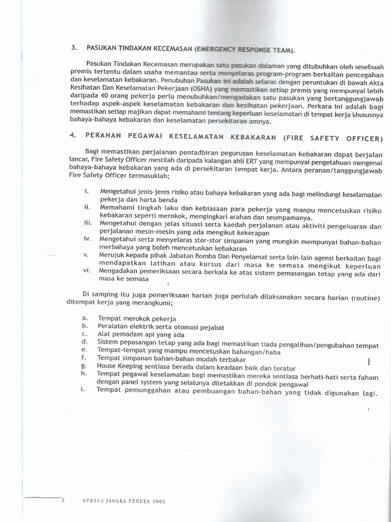Nota (Fire Fighting) | PDF