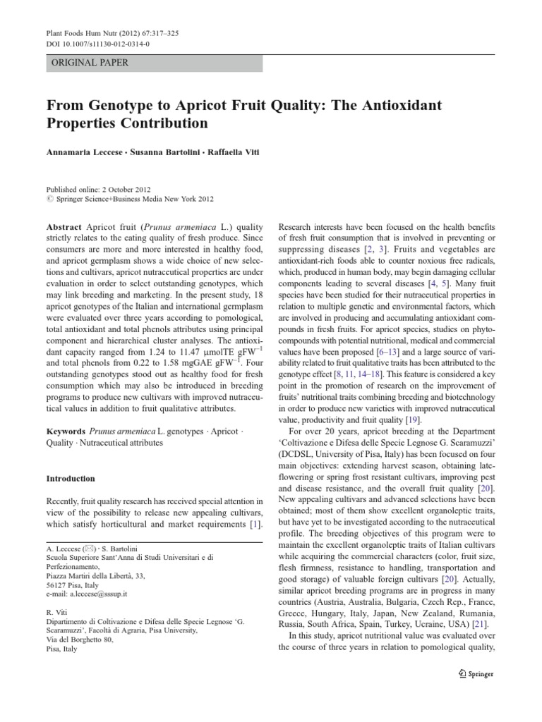 Buah Aprikot | PDF | Principal Component Analysis | Apricot