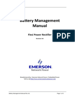 Battery Management Manual For Flexi Power Rectifier Rev AA