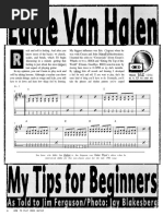 Van Halen Tips for Beginner
