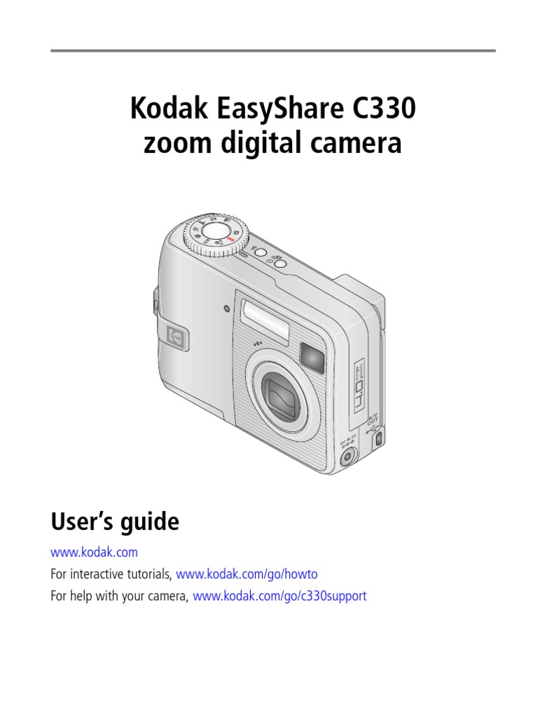 Kodak Easyshare C330 Zoom Digital Camera: User'S Guide | PDF