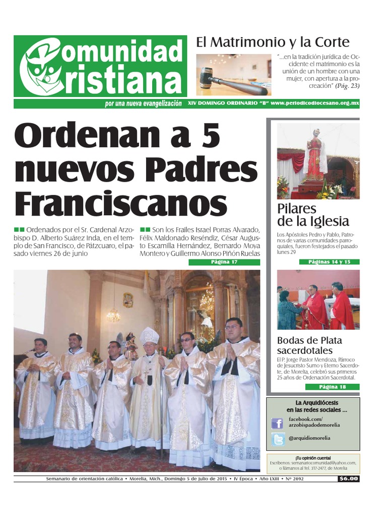 Comunidad Cristiana No. 2692 | PDF | María, madre de Jesús | El matrimonio  del mismo sexo, image size:768x1024