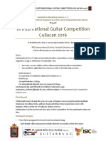 IX International Guitar Competition Culiacan 2016