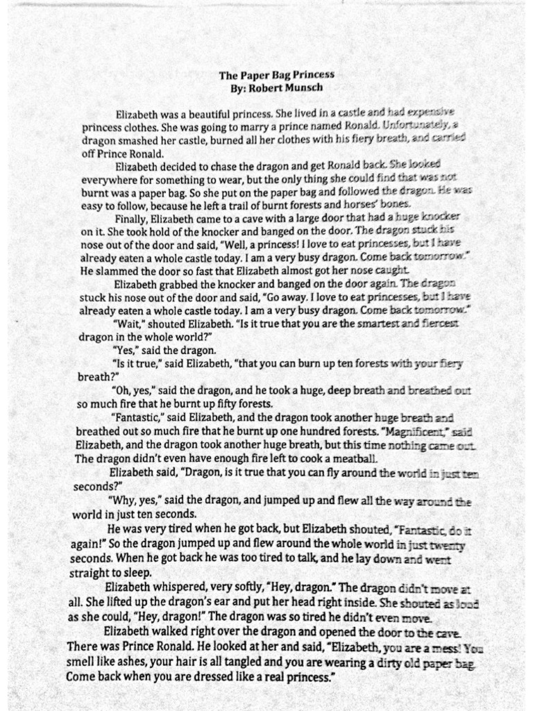 Paper Bag Princess PDF