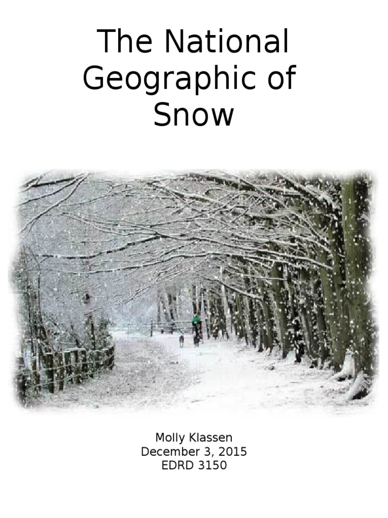 theme based magazine | Snow | Precipitation