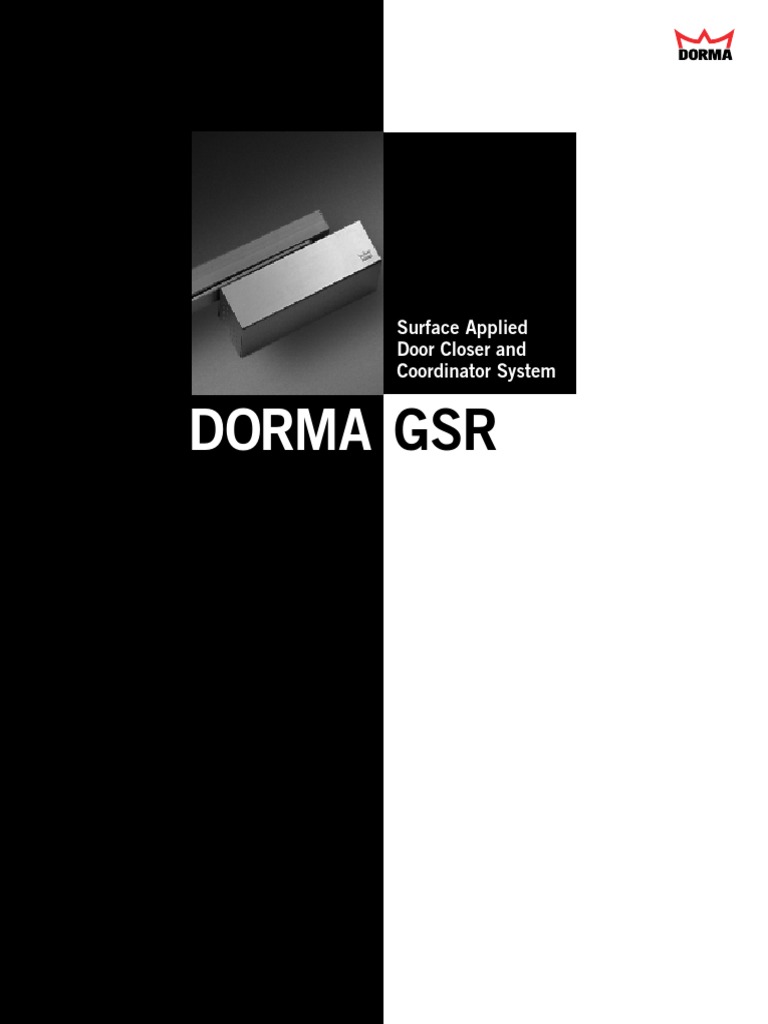 Dorma Door Closer PDF Door Manufactured Goods