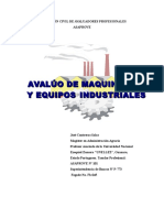 Avalúo de Maquinarias y Equipos Industriales