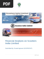Financial Analysis on Scooters India Limited