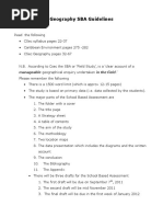 101 - Geography SBA Guidelines