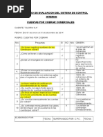 Carta de Control Interno  Contabilidad  Contralor, auditor
