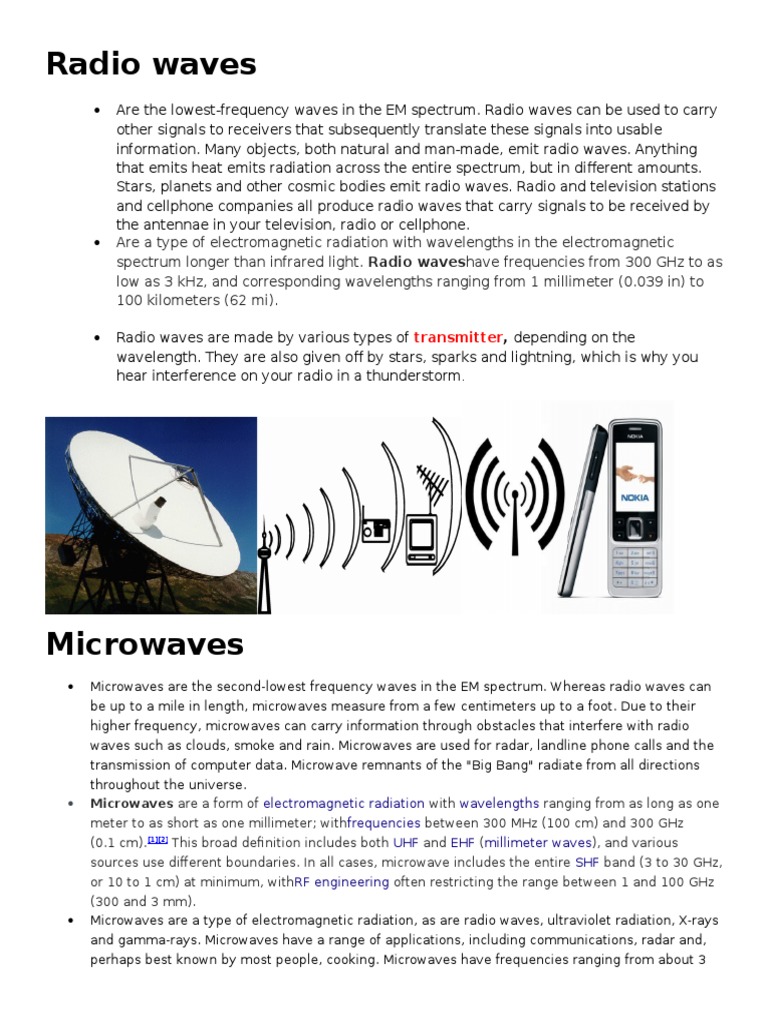 Seven Types of Electromagnetic Waves | PDF | Electromagnetic Spectrum ...