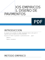 Metodos Empiricos para El Diseño de Pavimentos