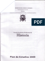 Plan de Estudios E.A.P. Historia