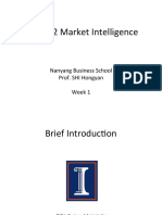 Market Intelligence lecture