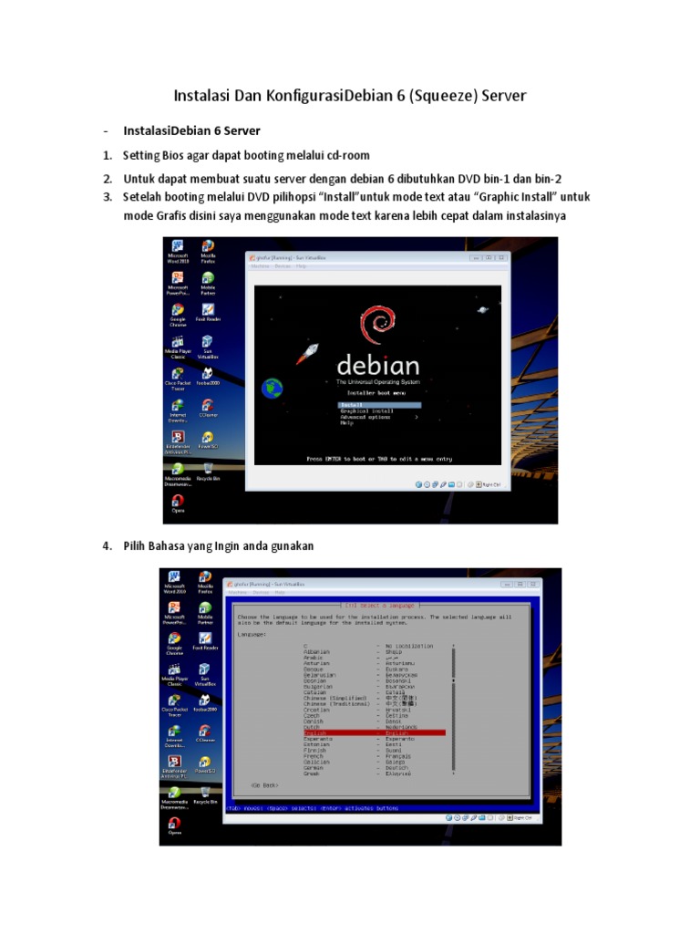 Instalasi Server Debian 6 Squeeze | PDF