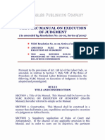 NLRC Manual on Excution of Judgment