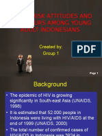 Sexual Risk Attitudes and Behaviours Among Young Adult Indonesians