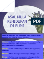 Ilmu Alamiah_Asal Mula Kehidupan