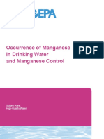 Occurrence of Manganese in Drinking Water and Manganese Control