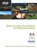 Règles de sécurité des installations  de méthanisation agricole