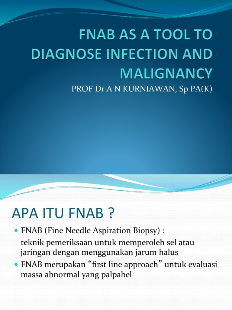 Fnab As A Tool To Diagnose Infection and | PDF