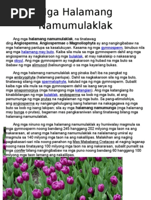 Mga Halamang Namumulaklak