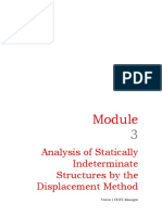 Analysis of Statically Indeterminate Frame With Displacement Method