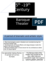 Baroque Theater: Development of Visual Effects and Stage Design