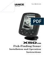 LOWRANCE X50DS Fishfinder Sonar Manual